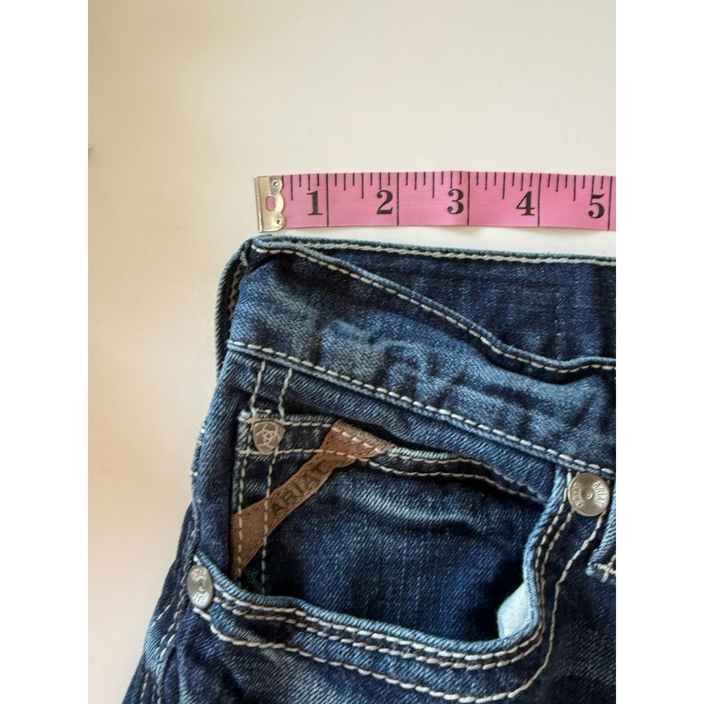 Ariat M7 Rocker Jeans Mens 32x34 Stretch Slim Fit Straight Coltrane Medium Wash - Picture 10 of 16